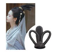 Película de cabello de mujer Peluca antigua china sintética, tocado Hanfu, moño for el pelo, tocado Retro elegante, accesorios for pelucas de Cosplay for mujeres chinas antiguas Fascia(VM17)