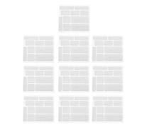Película de ciclismo 10pcs Film | Scratch Diy Defension Diy para la cadena de ciclismo/capa de marco | Material de PVC largo y duradero con ranuras de guía | 100 piezas en 3 (White)