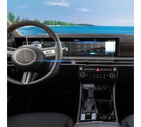 Película de cristal templado de 2 piezas para Hyundai Tucson 2025, protector de pantalla táctil de radio de 12.3 pulgadas, indicadores digitales y