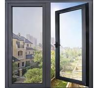 Película de Espejo Unidireccional 100 x 220 cm Bloqueo de Rayos UV y Calor Película de Espejo Versátil para Ventana con Herramientas de Instalación para Hogar Oficina, Plata