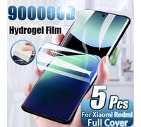 Película de hidrogel de cubierta completa para Xiaomi Redmi 13C Note 15 Pro 14 Pro 13 Pro 12 Pro 11S 10Pro Max 9, Protector de pantalla sin vidrio, 1-5 uds.