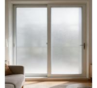 Película de Privacidad 35 x 105 cm, No Adhesiva, Esmerilado, Electrostática Protección contra, Privacidad Pegatina Autoadhesiva, para Dormitorio Oficinas, Mate Puro