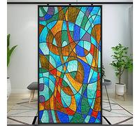 Película de privacidad estilo árbol de la vida estilo iglesia vidrieras estáticas para ventanas, revestimientos de ventanas, película decorativa para revestimiento de puerta de vidrio, decoración del