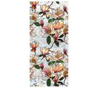 Película de privacidad para Ventana de Flores de Magnolia, calcomanías de vidrieras, Coloridas calcomanías Florales de privacidad, Arco Iris, decoración de Bloqueo Solar, calcomanías estáticas