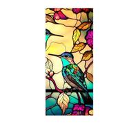 Película de privacidad para ventana, PVC, 60 x 100 cm, calcomanías estáticas, puesta de sol junto al mar, decoración de vidrio extraíble sin adhesivo estático para decoración de ventanas en casa