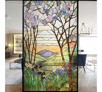 Película de privacidad para Ventanas de la Iglesia europecalcomanías de vidrieras para Ventanas, calcomanías de adherencia estáticcalcomanías Decorativas esmeriladas para (60x90cm WxH)