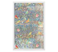 Película de privacidad para ventanas - Rainbow Branch Birds Static Sheet For Glass | Frosted Window Film with Nature Design | Removable Privacy Protection Film For Apartment, Hotel, Bedroom, Kitchen
