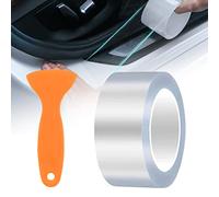 Película de Protección de Pintura de Coche Transparente, Vinilo Adhesivo Autoadhesiva Exterior Protectores para Automóvil Moto Bicicleta, Láminas Protectoras para Pintura Contra Arañazos (5cm x 10M)