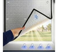 Película de Protector Solar con Ventosas, Película para Ventanas Aislante Térmico de Aluminio, Lámina Reflectante Calor, Películas Opacas para Privacida para Baño, Hogar, Techo, Coche(Negro,70x100cm)
