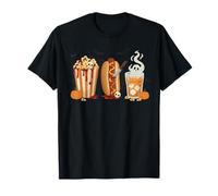 Película de Terror Snacks Spooky Popcorn Halloween Night Film Camiseta