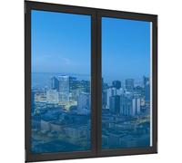 Película de Ventana de Privacidad 90 x 500 cm con UV y Protección contra El Calor Vinilo Opaco para Ventana de Privacidad para Hogar Oficina Tienda, Azul Cielo