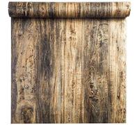 Película de Vinilo autoadhesiva Etiqueta de Muebles de Aspecto Retro de Madera Papel Pintado de Papel para gabinetes de Cocina Estantes Armario Mesa Escritorio Encimera Paredes 40CMX2,5M