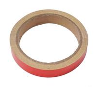 Película de vinilo con forro rojo, cinta adhesiva reflectante para coche, tira adhesiva de PVC para llanta, 15 mm x 10 m, borde rojo, cinta reflectante,