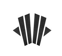 Película de Vinilo de Fibra de Carbono Brillante para Audi A4, B8, A3, 8V, A6, C7, Pegatina para molduras de Pilar de Puerta, Accesorios para el Centro de la Ventana del Coche y los pilares B.