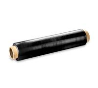 Película elástica de embalaje negra opaca de 40 cm, para paleta y paquete, rollo de 150 a 200 m, 23 micras, película plástica autoadherente, versátil, protección para mudanzas, cartón, muebles