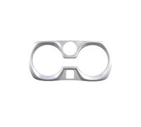 Película Envoltura Interior Embellecedor Para Panel De Portavasos De Coche Marco De ABS Adhesivo Decorativo Para Interior De Coche Para BMW Serie 3 G20 G28 2019-2021(Silver)