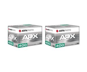Película fotográfica Agfaphoto APX 400 Blanco y Negro Pack 2x36 exposiciones