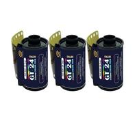 GT PHOTO Película de 35 mm GT24 Películas de 3 Unidades, Ideal para fotografía, Desarrollo e impresión de Calidad