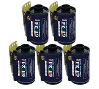 GT PHOTO Película de Color GT24FILM de 35 mm - Lote de 5 películas de 24 Poses - Ideal para fotografía, Desarrollo e impresión de Calidad
