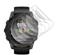 Película hidrogel 6pcs Para Samsung Garmin fēnix 7 Pro Solar 47mm Smartwatch película de gel tpu suave Protector de pantalla Tacto Autocuración Fácil de instalar