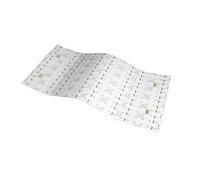 Película LED flexible transparente con pantalla LED retroiluminada, 240 x 480 mm, 24 W, 6000 K, 288 luces para encimera, translúcido, mármol, ónix, cuarzo, granito, 1 unidad