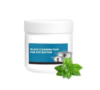 Película Limpiadora Negra para Fondo de Ollas, Pasta Eliminadora de Residuos Quemados para Utensilios de Cocina, Potente Efecto Desengrasante, Sartenes, Utensilios de Horno y Parrillas (1, M)