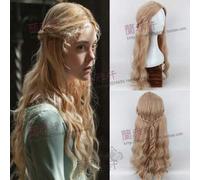 Película Maléfica Princesa Aurora Bella Durmiente Peluca Cosplay Peluca Juego de roles Cabello Halloween Cos como la imagen
