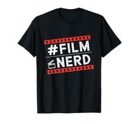 Película Nerd Película Amante Cine Geek Hashtag Camiseta