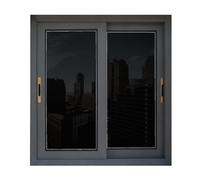 Película Opaca de Acristalamiento Térmico 70 x 300 cm con UV y Protección contra El Calor Vinilo para Ventana Privacidad para Hogar Oficina Tienda, Negro