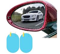 Película para Espejo retrovisor de Coche,2 Piezas Películas Protectora de Espejo Impermeable para Ver el Espejo retrovisor Exterior claramente en días de Lluvia para Coches,Camiones,Furgonetas