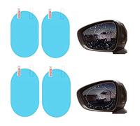 Película para Espejo retrovisor de Coche,4 Piezas Películas Protectora de Espejo Impermeable para Ver el Espejo retrovisor Exterior claramente en días de Lluvia para Coches,Camiones,Furgonetas