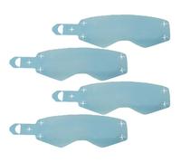 Película para gafas de moto - Lágrimas rápidas con película de alta definición | Pantalla protectora transparente 4x | Diseño a prueba de lágrimas cómodo Suministros de motociclistas para la