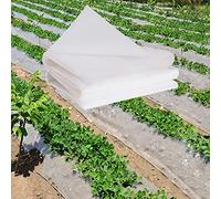 Película para invernadero, 6 x 14 m, anti-UV, transparente, cubierta de polietileno para túnel de jardín, protección contra heladas, para verduras, frutas y flores, plántulas y cubierta de plantación