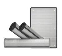Película para Ventanas Aislante Térmico de Aluminio, Lámina Reflectante Calor Protector Solar, Vinilo Opaco Privacidad Control Calor con Ventosas para Techo Coche Garaje Oficina(Negro,40x120cm)
