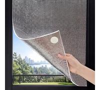 Película Para Ventanas Aislante Térmico de Aluminio Sin Marco, Autoadhesivo Lámina Reflectante Calor Protector Solar, Privacidad Control Calor Para Techo Coche Garaje Oficina(75x120cm)