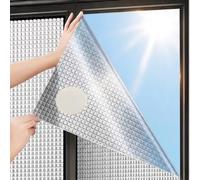 Película Para Ventanas De Aluminio Aislante Sin Bordes, 8mm Película Reflectante Calor De Privacidad Protector Solar, Películas De Aislamiento Térmico Anti UV Autoadhesivo(50x100cm)