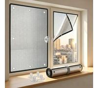 Película para Ventanas de Aluminio de 2 Caras, Aislante Térmico y Lámina Reflectante, Protector Solar, Privacidad Opaca Blackout para Hogar, Oficina, Balcón, Invierno y Verano