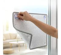 Película Para Ventanas Que Bloquea el Calor, Barrera de Aislamiento Térmico de Papel de Aluminio, Accesorios Para Casa, Coche, Protección Solar Y Ahorro de Energía en Verano(95x100cm)