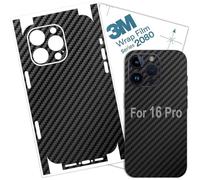 Película Protectora 3M para iPhone 16 Pro para Laterales y Parte Trasera (Fibra de Carbono)