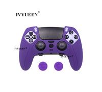 Película protectora antideslizante morada galáctica para el control inalámbrico PlayStation 5 PS5 DualSense Edge
