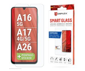 Película protectora de cristal inteligente DISPLEX para Samsung Galaxy A16/A17/A26 ultrafino, revestimiento antihuellas, resistente a arañazos