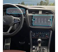 Película Protectora De Pantalla LCD Vidrio Templado para Navegación Coche, Pegatina Salpicadero para VW Tiguan 2021 2022 película Pantalla Tablero(C)
