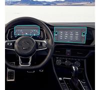 Película Protectora De Pantalla LCD Vidrio Templado para Navegación Coche, Pegatina Salpicadero para VW Jetta Sel 2019 2020 2021 película Pantalla Tablero(C)