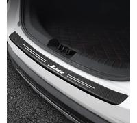 Película Protectora for el umbral del Maletero del Coche, Adecuada for Hon-da Jazz, Protector de Parachoques Trasero de Fibra de Carbono, Accesorios de Estilo de Coche antiarañazos.