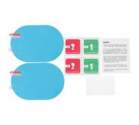 Película Protectora para Espejos Retrovisores Reflectante y Niebla Compatible con Coches Camiones y Remolques Lámina de 100x145mm Ovalada en Azul con Recubrimiento Nanométrico