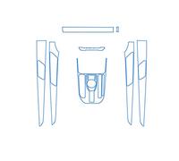 Película Protectora Transparente para Salpicadero De Engranajes Interiores Coche TPU para Great para Wall Haval Jolion 2021 2022 12,3 Antiarañazos Pegatina Protectora(Model 4)