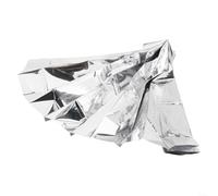 Película reflectante con construcción de poliéster, adecuada para uso en invernadero y supervivencia al aire libre, mejora el crecimiento de las plantas y la retención del calor corporal (140 cm x 210