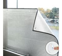 Película Reflectante de Aislamiento Térmico,Lámina Aislante de Aluminio de 9mm,Película de Protección Solar Control de Calor Privacidad Ventosas,para Hogar,Oficina,Baño (45x200cm)
