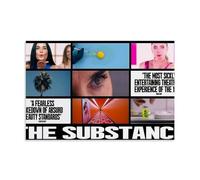 Película The Substance Art Lienzo Póster Decoración Pintura Sala de Estar Arte Mural Dormitorio Pintura Impresión de Pared Pintura Arte Moderno Hogar Boy Habitación Impresión Pintura Niña Vacaciones