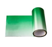 Película tintada para ventana: tira solar UV para parabrisas delantero | Rollo de lámina de PVC brillante negro y verde | Tintado universal para ventanas de vehículos, protección antiarañazos